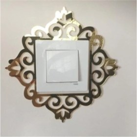 Resim PremiumPort Şık Gold Standart Priz Çerçevesi Tekli, Modern ve Dayanıklı Tasarım 