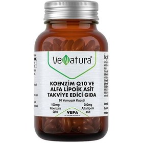 Resim VeNatura Koenzim Q10 ve Alfa Lipoik Asit 60 Yumuşak Kapsül 