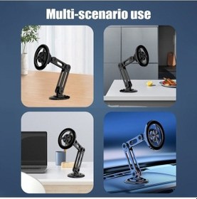 Resim Besthome1 Createtech Tutucu, Telefon Tabanlı Springsun Paneli Mıknatıslı Metal Katlanabilir Güçlü Gösterge Esnek Askısı Araç A Altın 