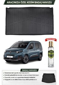 Resim Citroen Berlingo 2021 Model Araca Özel Esnek Demirli Bagaj Havuzu + Hediyeli 