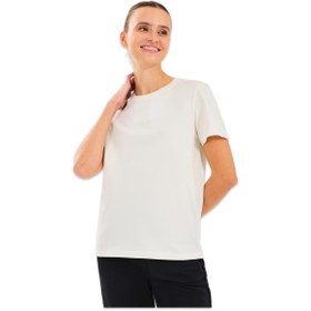 Resim Skechers S2510029 W Essential Crewneck Beyaz Kadın T-Shirt 