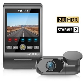Resim A229 Plus 2 Kameralı Ö-Arka 2K+2K HDR Sony Starvis 2 Sensörlü Wi-Fi GPS'li Araç Kamerası 