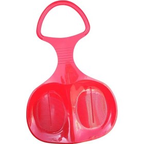 Resim Suntek Kar Kızağı Çim Sürgülü Kızak Kırmızı 