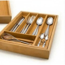 Resim "bambu 5-7 Bölmeli Sürgülü Kaşıklık" Bambu 