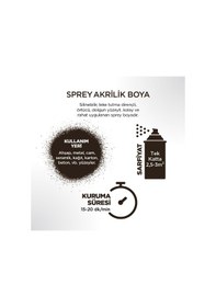 Resim Polisan Akrilik Kahve Sprey Boya 400 ml 
