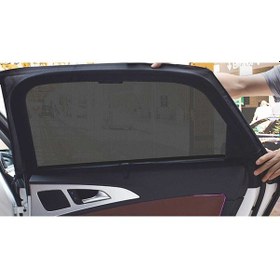 Resim Araba Yan Cam Perdesi Sineklik Oto Güneşlik Örtü Perde Kılıf 2ad 