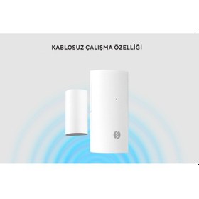Resim Tuya Uyumlu Sl-eg05 Kablosuz Kapı Pencere Manyetik Sensör 
