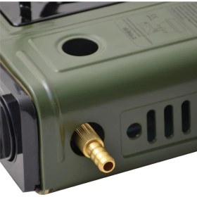 Resim Michelin Nurgaz NG501 Tekli Portatif Kamp Ocak - Haki (Tüp Bağlantılı) 