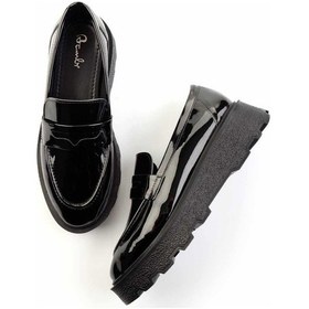 Resim Siyah Kadın Loafer Ayakkabı K01327241008 Çok Renkli 