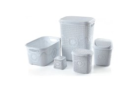 Resim İsmiyle Al Çeyiz Seti Rattan 5 Parça Örgülü Çeyiz Seti 