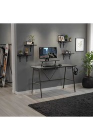 Resim Adore Mobilya Adore Gaming Master Oyuncu ve Bilgisayar Masası-Siyah 120x90x60 cm 