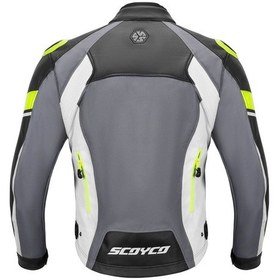 Resim Motoanl Motosiklet Montu Full Korumalı 4 Mevsim Pu Kaplamalı Polyester Ve Naylon Kumaş Motor Mont Green 