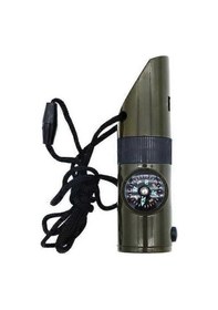 Resim Trendooze Acil Durum Cüzdanı: 7-in-1, Fener, Pusula, Termometre 