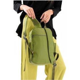 Resim Unisex Sırt Çantası Paraşüt Kumaş Hafif Çok Cepli Yağmur İtici Kumaş 34 24 Cm 571 Collection Yeşil 