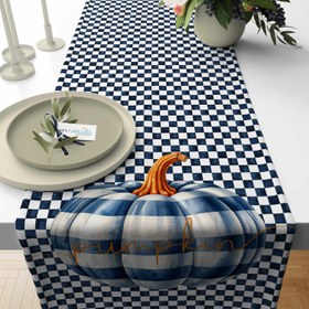 Resim Evmila Sonbahar Desenli Runner Modeli - 40x140 cm 