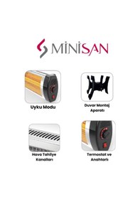 Resim Minisan Ar-2002 Çift Filamentli Infrared Isıtıcı Soba 