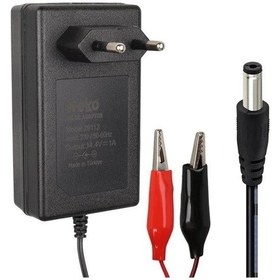 Resim Weko 14.4 Volt - 1 Amper 5.5 2.5 Mm Uçlu + Krokodil Aparatlı Akü Şarj Cihazı Wk-29112 