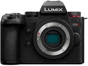 Resim Panasonic LUMIX DC-G9M2E Aynasız Kamera Mikro Dört Üçüncü, 25.2MP, 4K 120p/100p ve 5.7K 30p/25p, AF Faz Hibrid, 5 Eksenli BIS, LVF OLED, Wi-Fi, Bluetooth, HDMI, Sadece Vücut, Siyah 