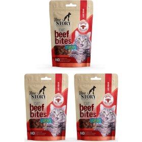 Resim Cat Beef Bites 3x60gr. Biftekli, Kedi Ödül Maması 
