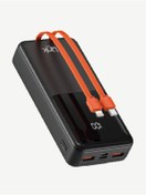 Resim Linktech PC20 Safe Çoklu Kablolu 22.5W PD 20.000 mAh Powerbank Siyah 