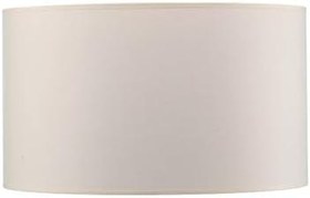Resim 30 cm Silindir Lambader Başlığı, Abajur Başlığı, Sarkıt Avize Başlığı Krem 30cmx21cm 