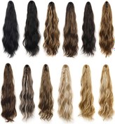 Resim Dancemonkey P96 Klipsli Peruk Uzun At Kuyruğu Su Dalgalı Kıvırcık Saç Modeli 18b Diğer 