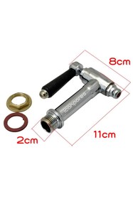 Resim Parmis Semaver Musluk Göstergesiz, Dıştan Dişli, Contalı, Somunlu, Demir, Kazan ve Çaymatik Musluğu 11X8cm 