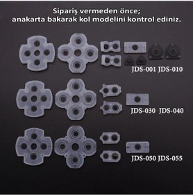 Resim Ps4 050 055 İç Lastik Takımı Silikon İletken Seti Playstation 4 Kol Tamir Yedek Parça 