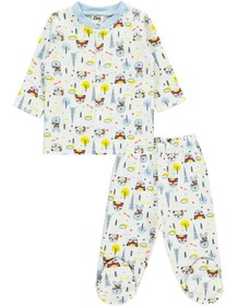 Resim Civil Baby Erkek Bebek Pijama Takımı 1-6 Ay Mavi 