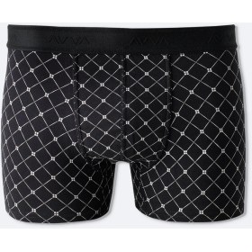 Resim AVVA Erkek Siyah Desenli Pamuklu Tekli Regular Fit Boxer A51Y9506 
