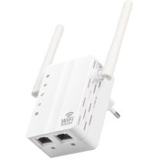 Resim Ximistore9 300mbps Duvar Montajlı Wifi Sinyal Güçlendirici - Çift Antenli Kablosuz Ağ Genişletici 