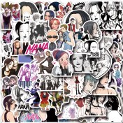 Resim 55 adet Anime Şirin Nana Karikatür Sticker, Su Geçirmez Sticker Su Şişesi, Kaykay, Dizüstü Bilgisayar, Telefon, Günlük, Albüm Yapma Sembolleri Parti Malzemeleri 