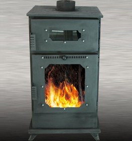 Resim Etinova Pelet Sobası - MS-K002 Manuel Fırınlı (Kuzineli) Pelet Soba 