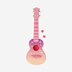 Resim Pembe Orman Temalı Ukulele 