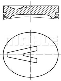 Resim Mahle 0826200 Piston Segman Std Bmw M41 D17 M51 D25 E34 E36 E38 E39 Land Rover 2 11252243385 (WM785543) 