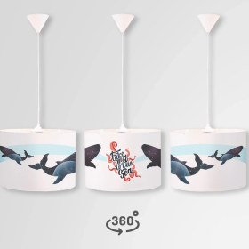 Resim Popcorn Kids Scuba Daire Sarkıt Aydınlatma (Large) 