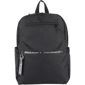 Resim Hafif Tasarım Günlük Kullanım Yandan Cepli Su Geçirmez Sırt Çantası Siyah 