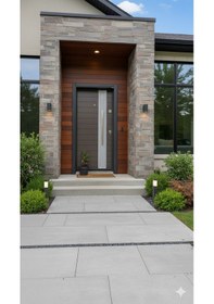 Resim Antrasi T Dura Ahşap Güvenlik Kapısı 209 X 106 X 92 