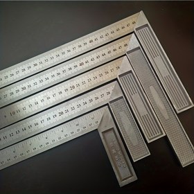 Resim 500cm Hassas Alüminyum Açı Cetveli - Su Geçirmez, Elektriksiz Çelik Kare Ahşap İşleri & Endüstriyel Ölçümler İçin 