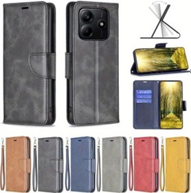 Resim Cloud011 Tek Renkli Koyun Desenli Poco F7 Ultra Kılıf 3 Kart Yuvası Ve Para Klipsli 