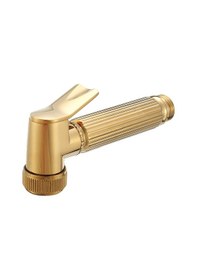 Resim Lebıhmurah Bf748 Kişisel Hijyen İçin Bakır Banyo Taşınabilir Bide Püskürtücü Tutamak Tuvalet Bide Duş Başlığı - Sarı Altın 