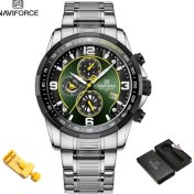 Resim Hanyang Sgn-Box Navıforce Yeni Erkek Lüks Izle Üst Marka Kuvars Chronograph Kadran Paslanmaz Çelik Saat 3bar Suya Dayanıklı Spor Erkek Izle (Yurt Dışından) 