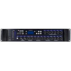Resim WESTA WM-2700U 700 WATT USB/BT/SD 4-16-70-100V 6 BÖLGELİ HAT TRAFOLU MİKSER ANFİ 