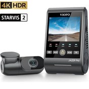 Resim Viofo A229 Pro 2 Kameralı Ön+arka 4k+2k Hdr Sony Starvis 2 Sensörlü Wi-fi Gps'li Araç Kamerası 