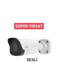 Resim Uniview 2 Mp Ir Bullet Ip Kamera Poe Sesli 