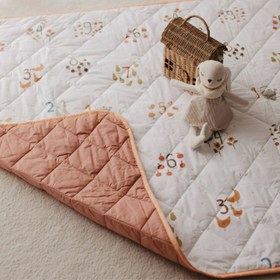 Resim Sayılar Çok Amaçlı Organik Pamuk Oyun Halısı 