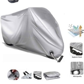 Resim Bmw R 60-6 Gri Kilit Uyumlu Motor Brandası Ultra Kalın Su Geçirmez 