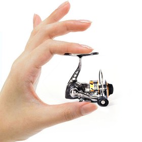 Resim POWER Full Metal Mini Ice Fishing Reel - Hafif Döner Makara, Karides ve Tuzlu Su Balıkçılığı Aksesuarları için 