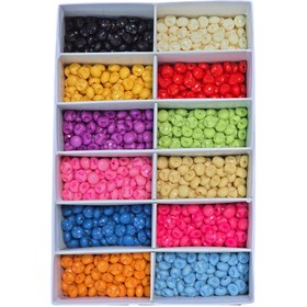 Resim 10 Adet Yuvarlak Amigurumi Düğmesi, Yelek, Kazak, Hırka Düğmesi (10mm - 16 Boy Düğme) - 11- Koyu Pembe / Fuşya 