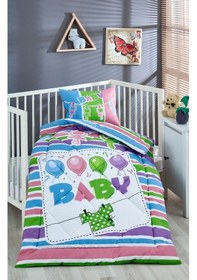Resim Komfort Home V33 %100 Pamuklu Silikon Elyaf Bebek Yorgan Seti 